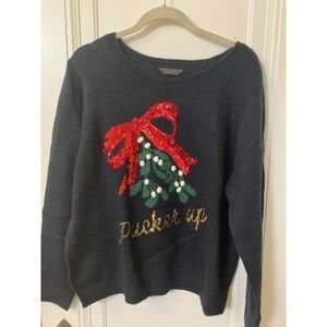 mistletoe sequined sweater